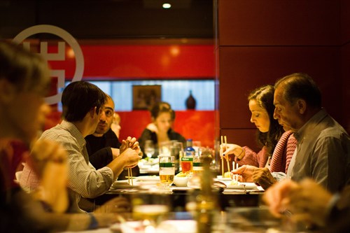 Interior de un restaurante japonés de Madrid