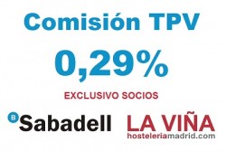 Comisión exclusiva del 0,29% con los TPV del Sabadell para socios de LA VIÑA - La Viña